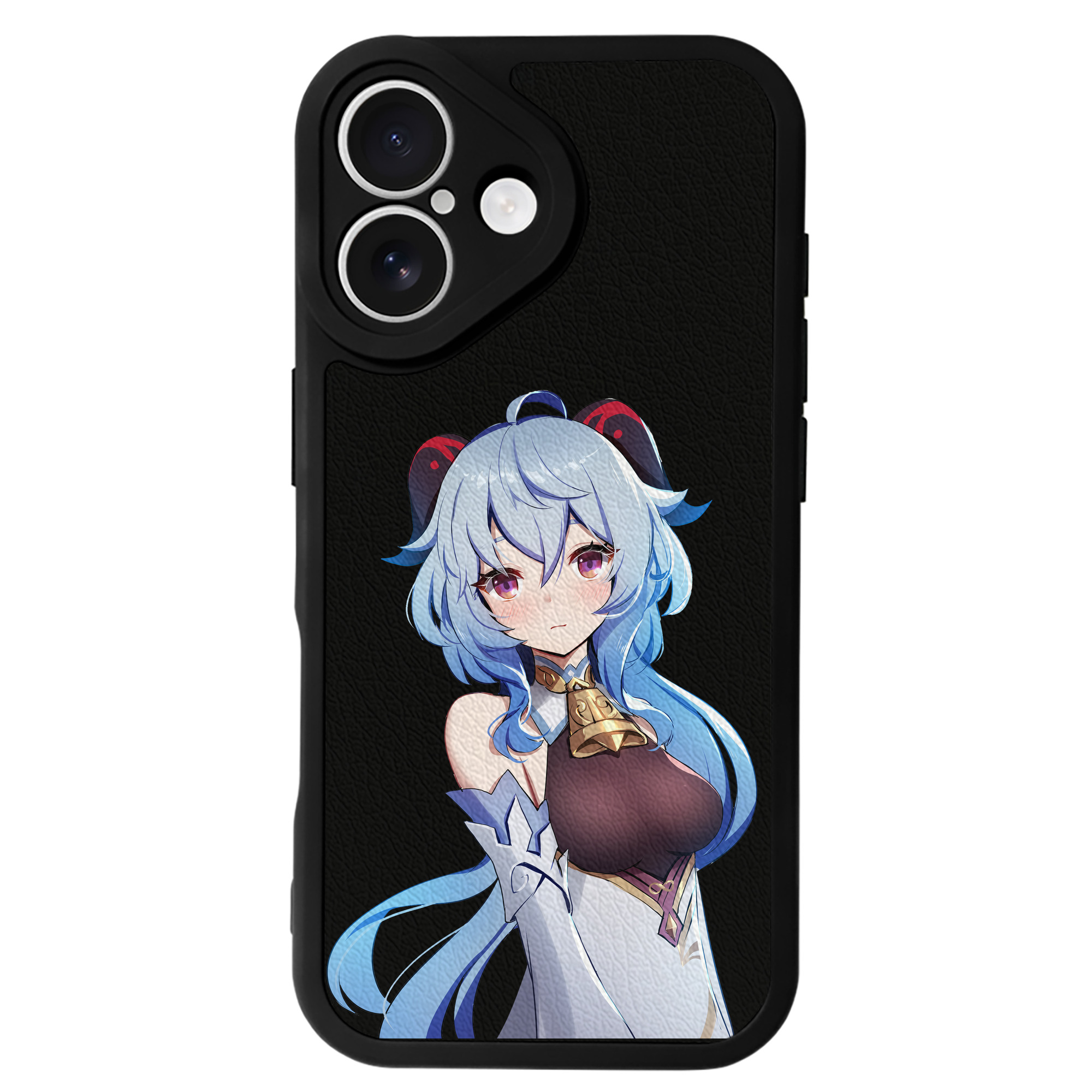 げんし神 甘雨 かんう genshin Ganyu 【iPhone 16シリーズ対応】シリコンスマホケース（レザー調） 材質：シリコン